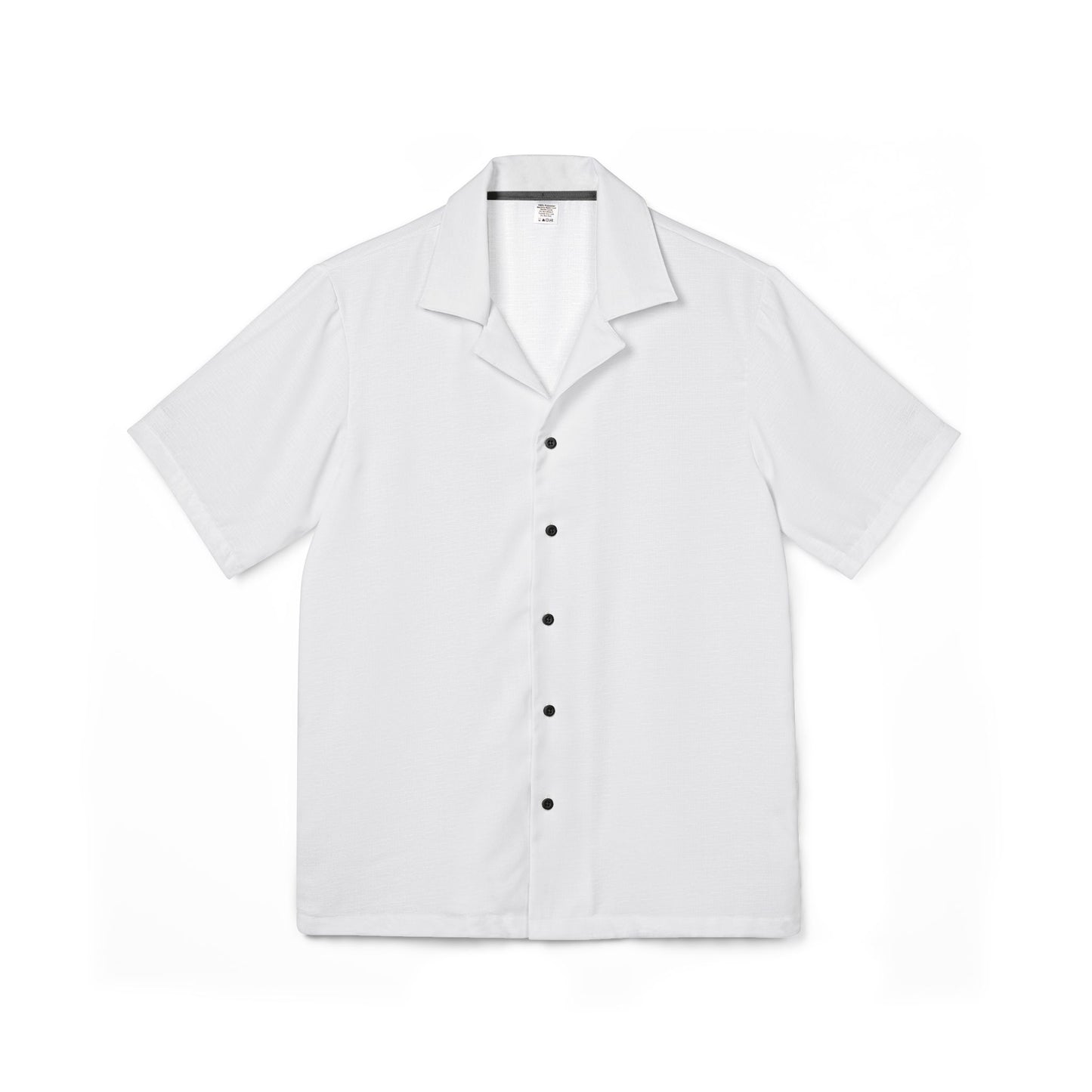 All-White Hawaiian Camp Shirt  - Made in the USA