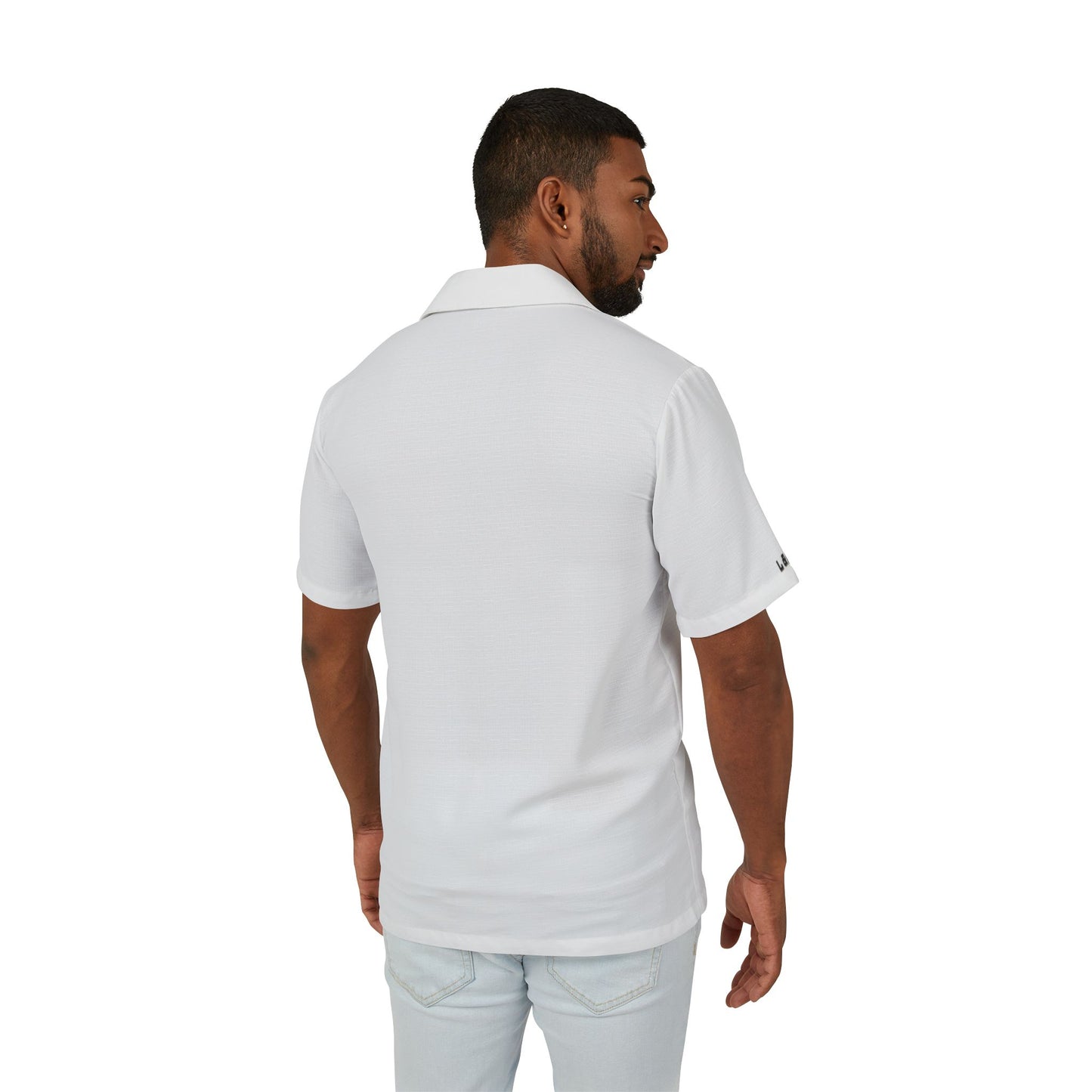 All-White Hawaiian Camp Shirt  - Made in the USA
