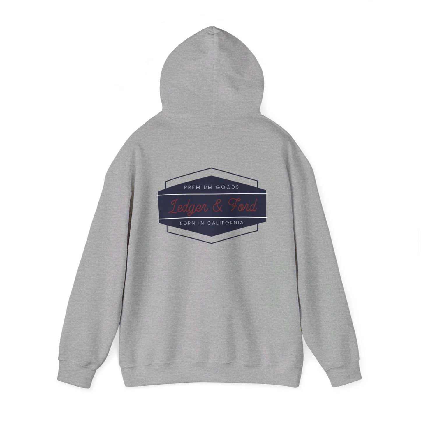 Ledger & Ford Retro Hoodie in Grey