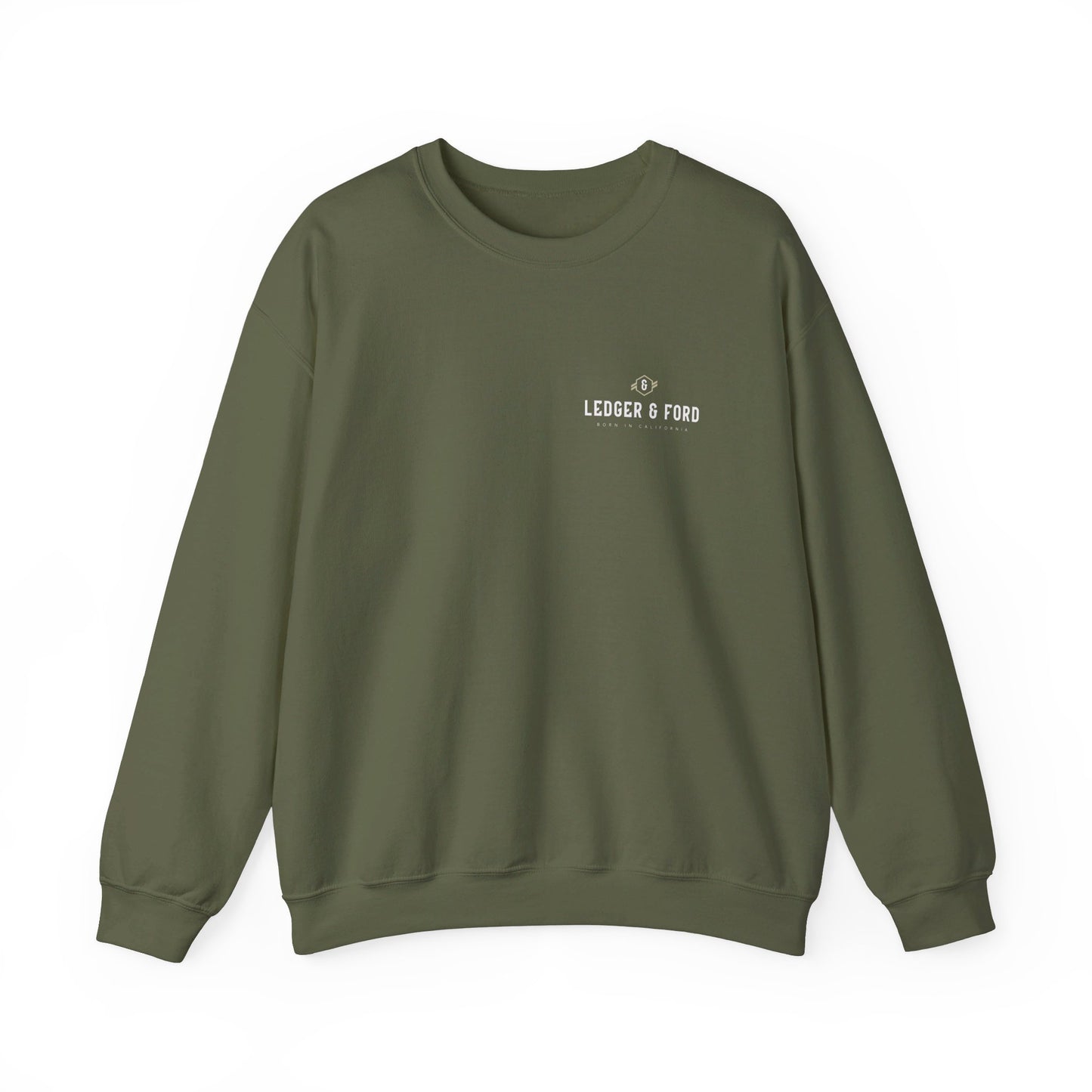 Ledger & Ford Heritage Crewneck Sweatshirt (Olive)