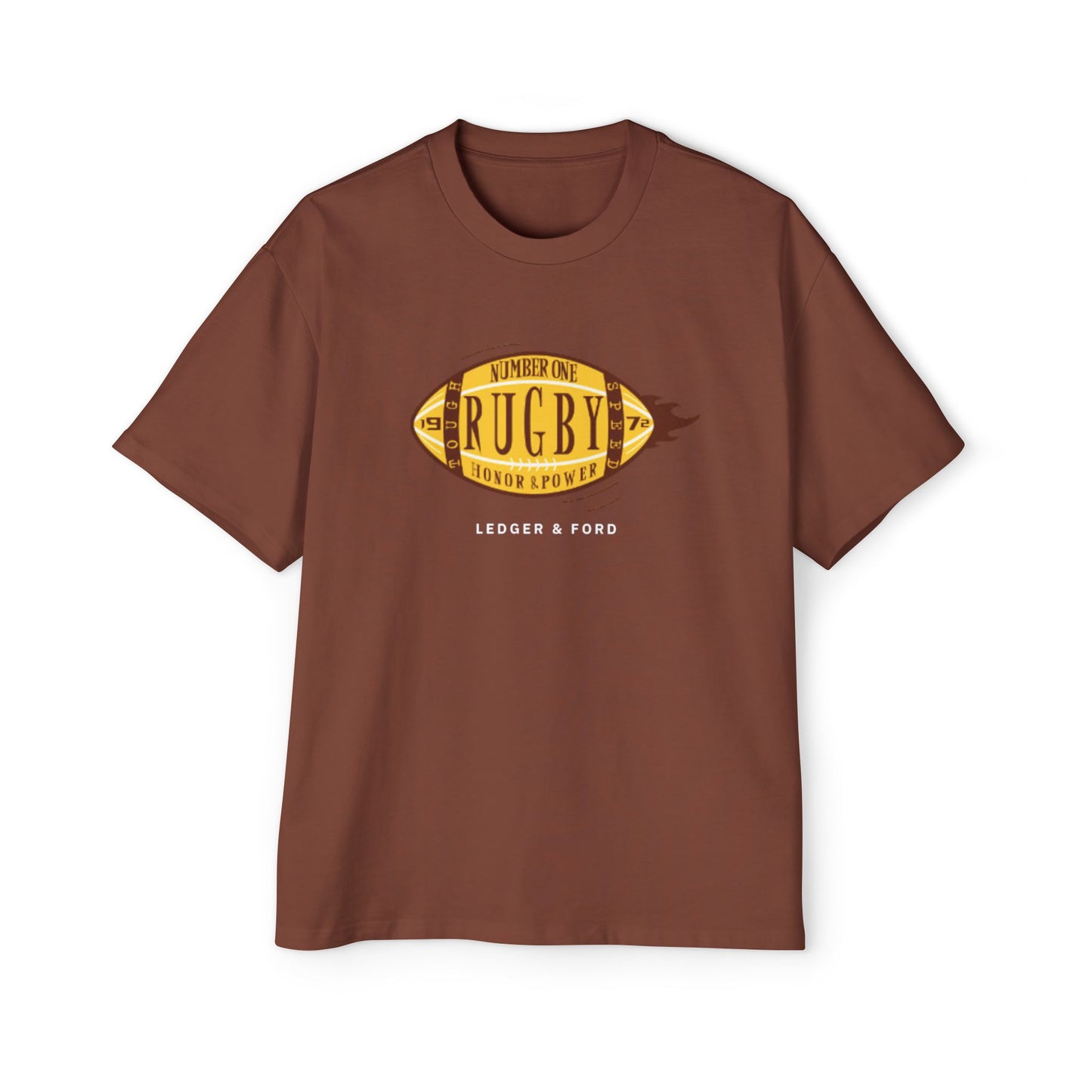 Ledger & Ford Rugby Graphic Tee in Clay