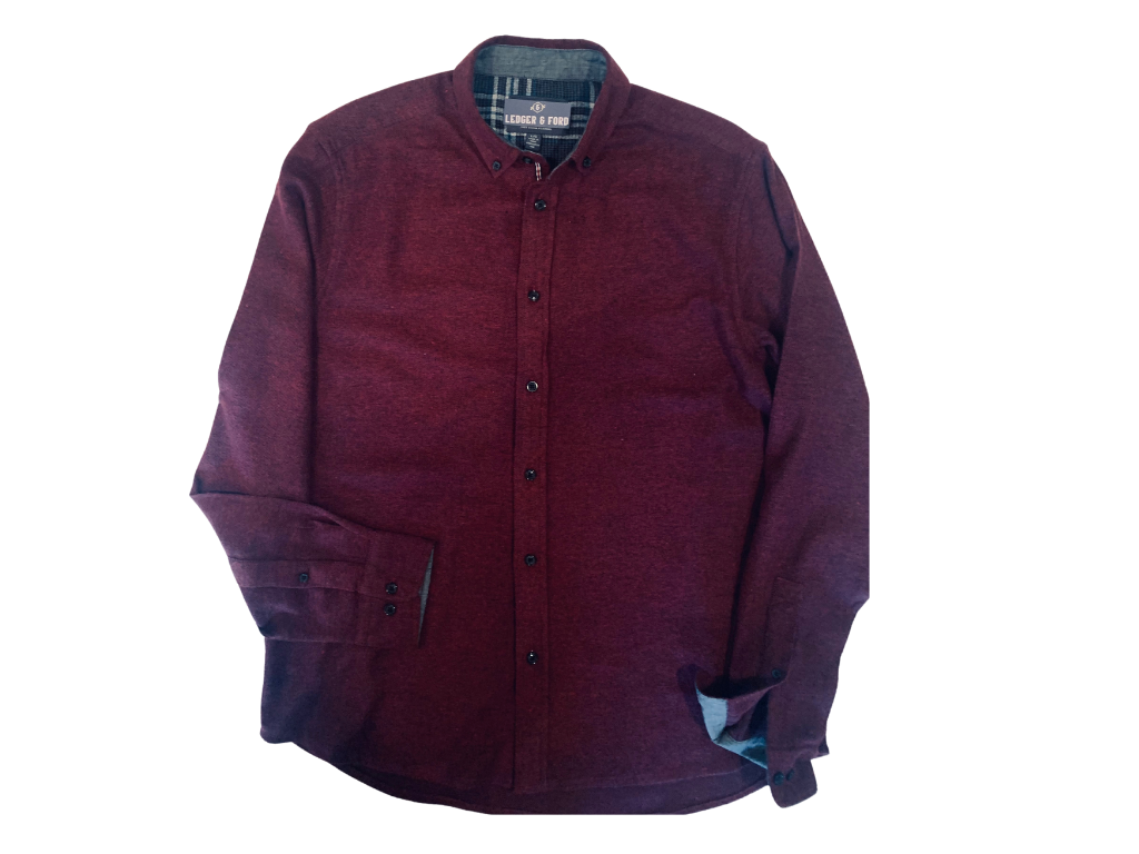 Portola Long Sleeve Shirt (Burgundy)