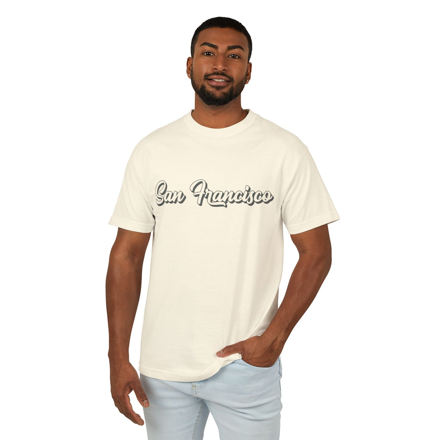Ledger & Ford San Francisco Garmet Dyed Tee 100% Cotton