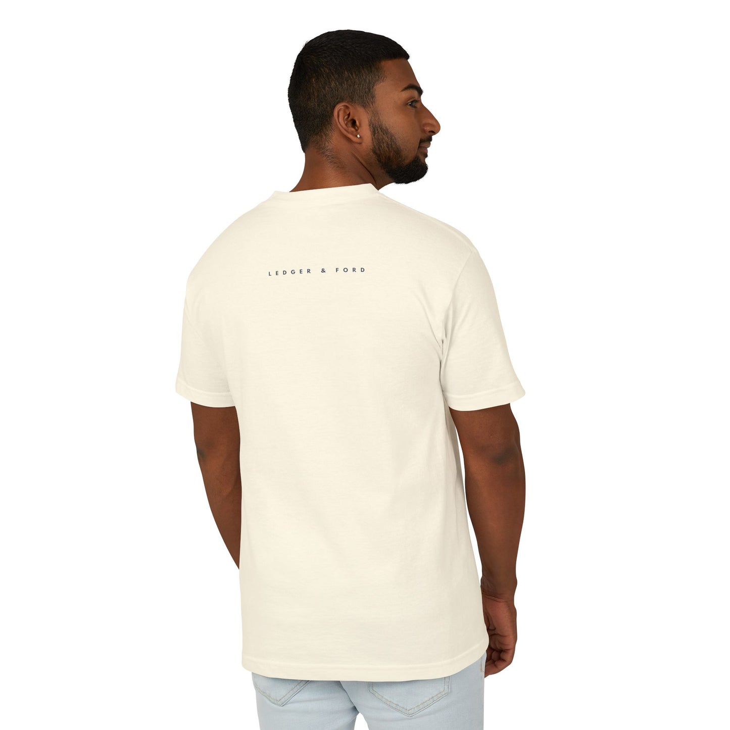 Ledger & Ford San Francisco Garmet Dyed Tee 100% Cotton